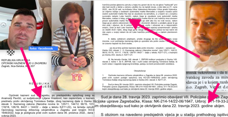 Likvidirani Tomislav Sabljo iznuđivao je lovu od unuka bivše državne revizorice Šime Krasić - Luke Ivančića, prijetio mu je ubojstvom i kad ga je presreo autom
