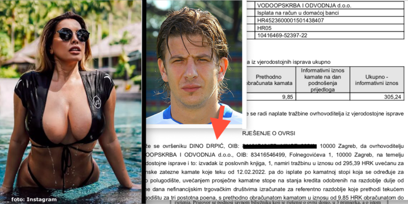 Dok Nives Celzijus osuđuje prostačenja a snimila je Odjebando i ubirala lajkove na psovkama, njezinom bivšem Dini Drpiću prijeti peta ovrha zbog dugova