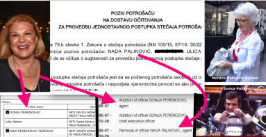 Desnoj ruci punice Emila Tedeschija, čiji je muž zbog Putina pod sankcijama, prijeti osobni bankrot; isto je prošao i njen muž, bivši as Jovica Paliković, brat Morane Paliković Gruden