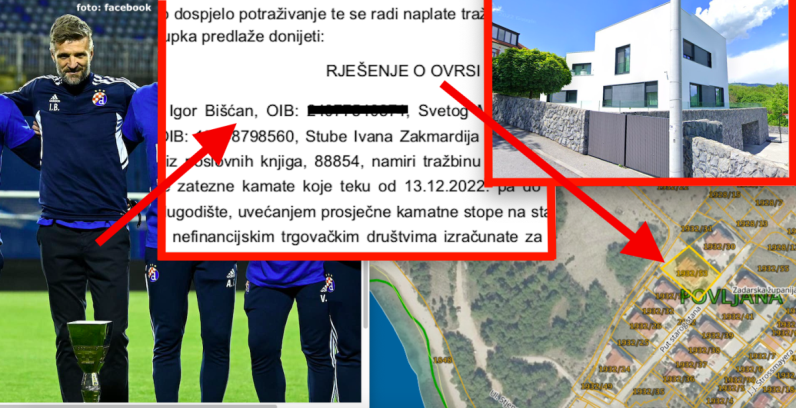 Dinamov trener Igor Bišćan pred ovrhom, dokumenti otkrili veliku vilu u Zagrebu, apartmane na Pagu i nekretninsku firmu, čudno da ne plaća režije