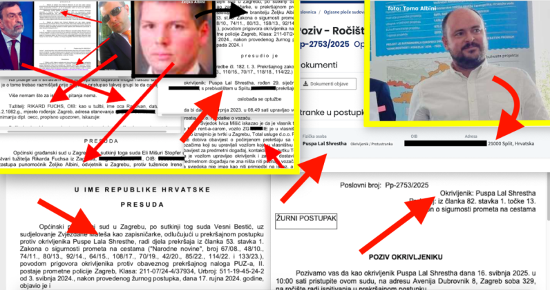 Taksistu iz Nepala kojeg je 2 puta obranio odvjetnik sina ministra Fuchsa opet sude zbog novog djela, vozi po metropoli a prijavljen kod njegovog brata  u Splitu, je li ZG policija nemoćna?