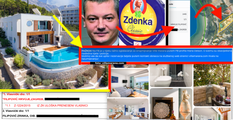 Nevolja zadesila suprugu vlasnika Zdenke i mlinarskog tajkuna, lopovi njenu luksuznu vilu s bazenom do mora u Brelima, mužev dar, rentaju preko Facebooka 