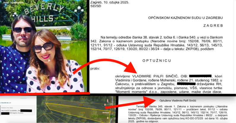 Kazneno optužena Vladimira Palfi Sinčić, ženi bivšeg EU parlamentarca prijeti zatvor, saznajte koje je bespravne radnje izvodila, a na policiji se branila da nije znala 