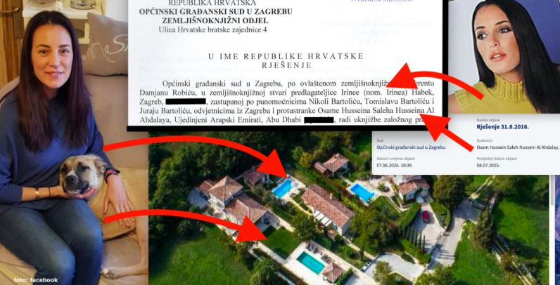 Moćni Osama iz Abu Dhabija stavio hipoteku od 1,58 milijuna € na luksuzne istarske vile i ZG stan naše manekenke, čekao 9 godina zbog gruntovnice pa uložio kod Messija