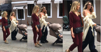 Izabel Kovačić izvela Lunu u šetnju Tkalčom, živi u termometru prkosi 'gumiđonka' čizmama, njena mama Jurka anatomskim šlapama oslobodila se modnih diktata