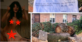 Nema više zvijezde 'Misterija organizma' Jagode Kaloper da povede ulični otpor sječi stabala kod Gliptoteke, stoljetni gorostasi, pluća Zagreba, smaknuti su bez glasa