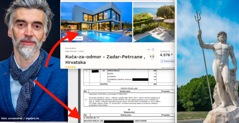 U perfektnoj jadranskoj vili Posejdon rektora Algebre 7 noćenja košta 4.576 €, gosti mogu uživati u bazenu, SPA centru boga mora, cinemi, sauni, gymu, puniti hibridna vozila..