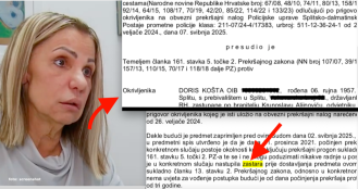 Odvjetnica Doris Košta završila na sudu zbog prebrze vožnje na Silvestrovo 2021., oslobođena je jer je policija predmet držala u ladici do zastare, sve ide na trošak proračuna