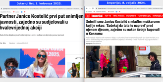 Imperijal je prvi objavio slike Janice Kostelić i njenog partnera prije 1,5 godinu, sada Jutarnji, Index i drugi obmanjuju javnost kako je taj par prvi put snimljen na Korčuli