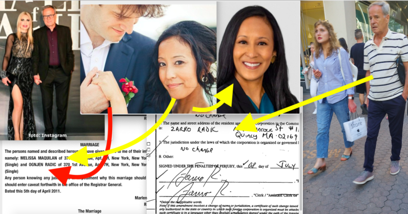 Zvijezda Kumova Žarko Radića ima snahu 5 godine mlađu od njegove ljubavi Estere Šimek, Amerikanka Melissa udala se za sina mu Ognjena Radića na Bermudima 2011.