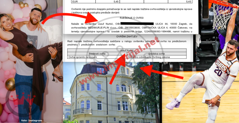 Međimurje-plin traži ovrhu nad imovinom NBA zvijezde zbog 5,5 €  duga za vilu koju 'bosanska zvijer' Jusuf Nurkić renta Ruskom veleposlanstvu u Zagrebu