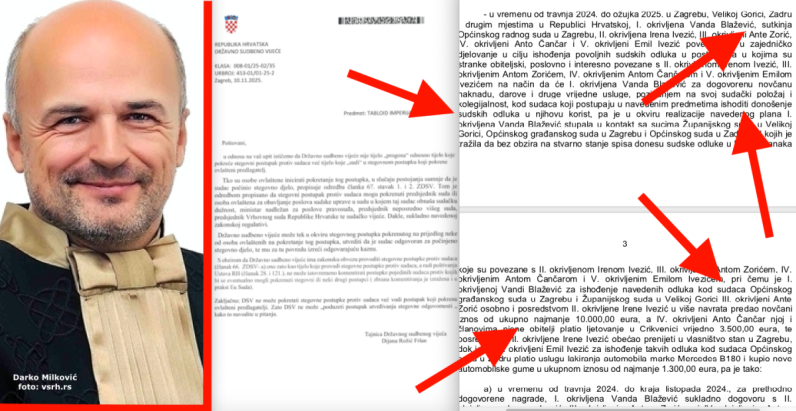 Nakon podizanja optužnice protiv ZG sutkinje, koju Uskok tereti za naručivanje presuda kod drugih sudaca u korist osumnjičenika, dobili smo odgovor DSV-a