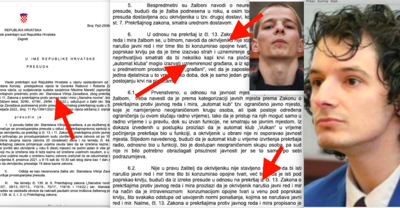 Odbijena žalba brata Filipa Zavadlava na zatvorsku kaznu, drogiran, krvlju iz vene, poprskao automat klub, prethodno se odao skitnji pa spava u vagonu