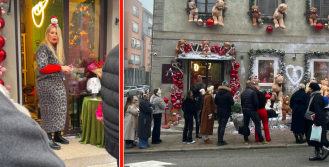 Gazdarica Iva Todorić slavodobitno gleda redove ispred svog Ateljea sreće i sluša: 'Nisi bio u Zagrebu ako se nisi slikao ovdje', zbog selfija neki riskiraju život