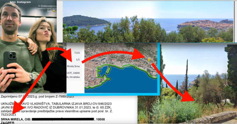 Mirela Srna ima pogled od milijun $ s parcele iznad dubrovačkog Excelsiora, prvi susjed joj je direktor ukrajinskog Šahtara, poslodavac bivšeg kapetana Vatrenih