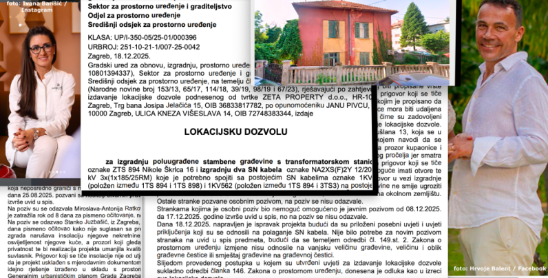 Bivši zet Ivice Todorića s partnericom dobio lokacijsku za 4-katnicu u Maksimiru s 8 stanova i trafostanicom, susjedi uzaludno prigovarali Gradu Zagrebu