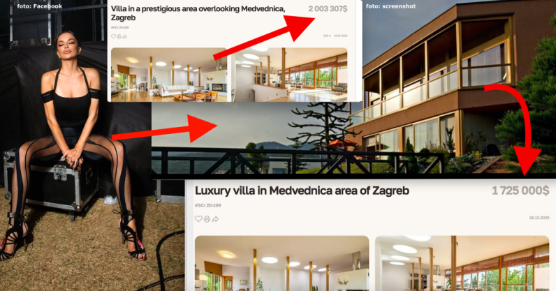 Nova Severinina vila u Šestinama prodavala se strancima za više od 2 milijuna $ pa snižena na 1,725 milijuna $, zadužila se za milijun € kod Zagrebačke banke