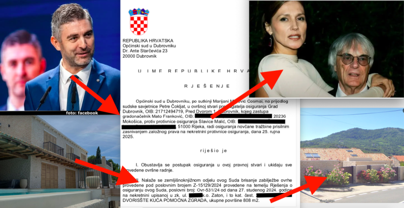 Gradonačelnik Mato Franković obustavio ovrhu nad vilom najbogatije Hrvatice s Monako adresom, i to u Zatonu kraj Dubrovnika