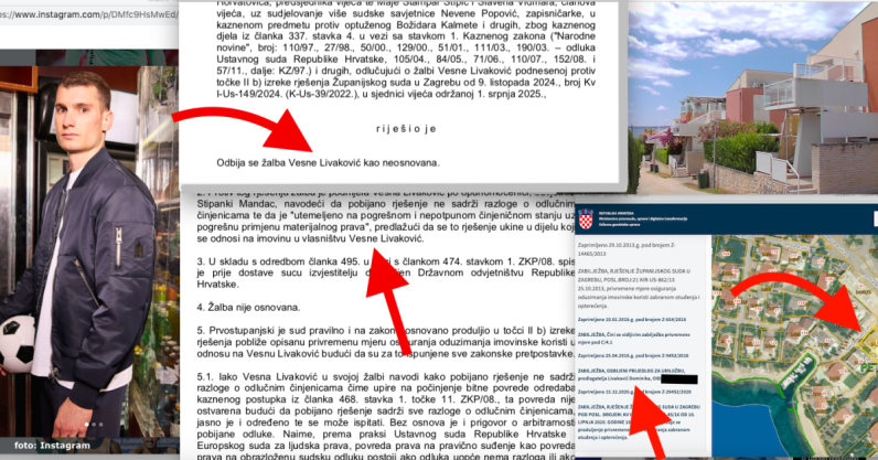 Baki Dominika Livakovića (88) sud već 12 godina blokira apartman u Petrčanima, uzaludno se naša Vatrena hobotnica pokušala uknjižiti na tu nekretninu