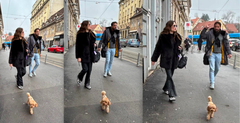 Bivša Miss Maja Cvjetković s partnerom Turčinom Muratom Doyuranom nakon Vatikana u šetnji Zagrebom, njemu zapela za oko derutna zgrada u Vlaškoj