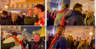 Senzacionalan doček brončanih heroja, na izlaska iz busa dočekala ih je skoro cijela Vlada uz pjesmu 'Ostani tu'