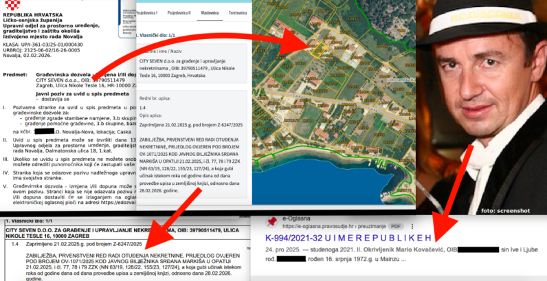 Već osuđivani gazda Hemingwaya, bivši dečko Maje Šuput, viletinu s bazenom gradi nadomak Zrća, unatoč kaznenim presudama živi kao kralj