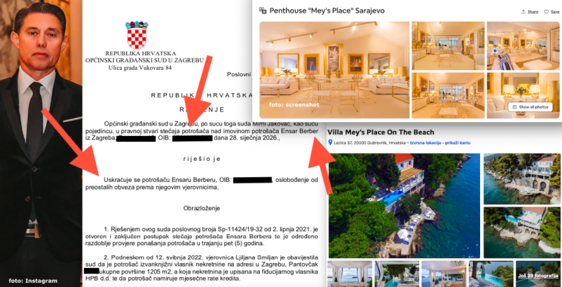 Isplivalo bogatstvo sina Mersada Berbera koji se kroz bankrot pokušao riješiti dugova, susjeda svjedočila o vili na Pantovčaku i životu na visokoj nozi