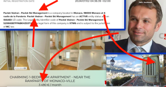 Oglašen apartman u  Pavlekovoj zgradi u Monaku, 35 m2 za 3.490 € mjesečno, tu je sjedište Pavlek Ski Managementa koji posluje unatoč gazdinom bijegu u Kazahstan