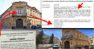 Cijeli kat palače bivšeg gradonačelnika na Gornjem gradu u Zagrebu početne cijene od samo 398.000 € (8-sobni stan površine 398 m2)  prodaje Agencija Tuzlanskog kantona
