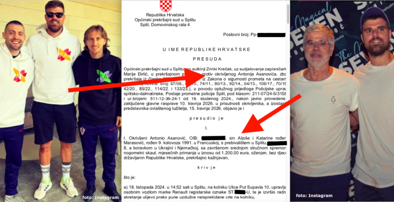 Osuđen sin Aljoše Asanovića, Antonio se branio kako nije znao za dvogodišnju zabranu upravljanja autom, isplivale prethodne presude 