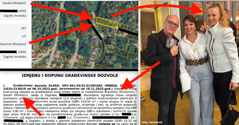 Na top lokaciji u Zagrebu vilu s bazenom i glazbeni studio grade Branimir Mihaljević i supruga Sandra, Trešnjevku mijenjaju Jelenovcem