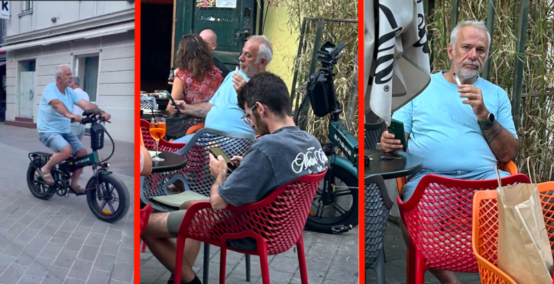 Zoran Šprajc vozio se električnim bajkom na paklenim vrućinama i pokazao sanskrtsku tetovažu, ponestalo mu daha pa posegnuo za umjetnim dimom