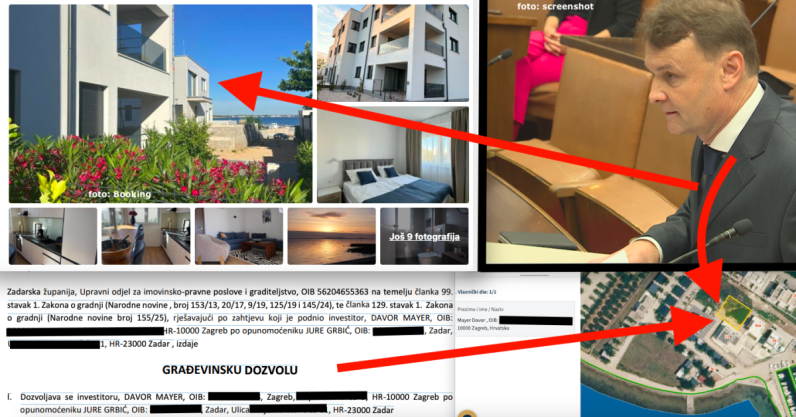 Bivši direktor Ine, uhljebljen u Termoplinu, gradi drugu vilu s 5 stanova kraj Zadra, u imovinsku karticu upisao 16 nekretnina u Zagrebu, na Jadranu, Zagorju....