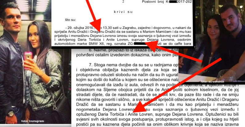 Izrečena presudu u aferi Lovren nakon 10 godina, osuđeni govorio da će se proliti krv i solna kiselina ako oteta Anita Dražić išta zucne Mamićevom sinu