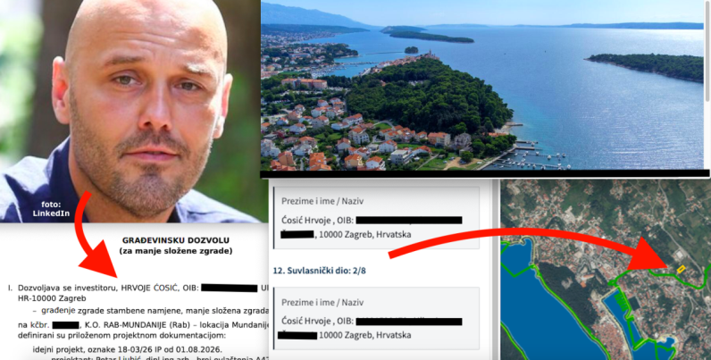 Dok jedan sin generala Ćosića gradi s kraljicom ličkog otpada Franciskom Dodić u vikendaškom raju kraj Plitvica, drugi, gazda Aircsha, na Rabu 