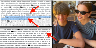Severina negirala konzumaciju psihoaktivnih supstanci i sudu izjavila da zarađuje više od 10.000 € mjesečno, tražila 3.500 € alimentacije, a Milan Popović se žalio 