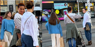 Leonarda Boban kćeri Marti očitala bukvicu nasred Trga bana Jelačića, najmlađa Ruža, ponos Zvone Bobana, samo je mirno slušala, završna scena dirnut će sve.....