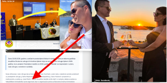 Drugi muž Josipe Pleslić (ex Rimac) koji je izvadio prislušnu bubu iz njenog auta održao govor pred šefovima iz Ravnateljstva policije kao međunarodni tajnik Udruge kriminalista