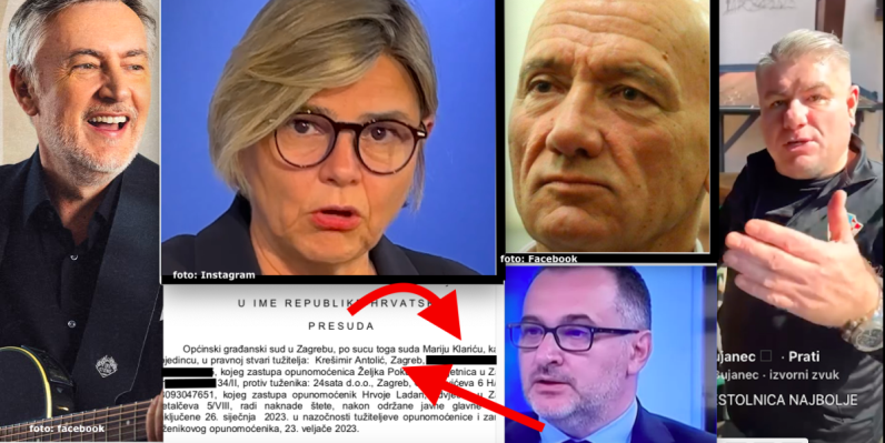 Sudac Mario Klarić presudio u korist Pripuza, Škore, Bujanca, Antolića, napadača na RTL-ovog snimatelja...., ali je osudio 24 sata zbog Nika Titanika te Sandru Benčić