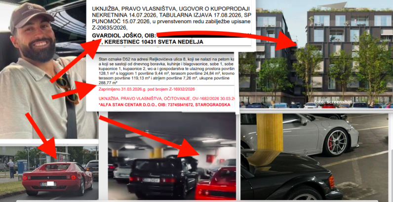 Joško Gvardiol uknjižio stan od 288 m2 u Franzu i 3 garaže za skupe aute, susjedi mu bivša NBI zvijezda, nasljednik BiH imperija, ZG odvjetnik, slastičar...