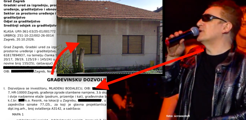 Mladen Bodalec ruši prizemnicu u kojoj je odrastao i gradi katnicu u zagrebačkom Resniku, netom je od Tomaševićevog ureda dobio građevinsku