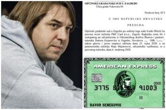 Damiru Gojanoviću presuđeno zbog duga za American express karticu