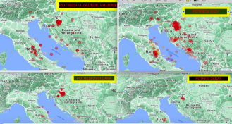 Potresi u Hrvatskoj kao sijamski blizanci povezani s potresima oko L'Aquile i srca Italije