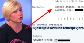 Saborska zastupnica Sandra Benčić opet pred ovrhom, meta je poznatog hrvatskog zatvorenika