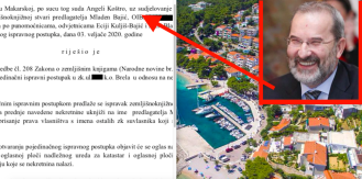 Mladen Bajić bogatiji za nekretnine u Brelima,  papire mu sredila supruga odvjetnica Ecija Kuljiš Bajić