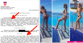 Ponovno osuđena Ava Karabatić, pijana kričala u luksuznom splitskom hotelu, valjala se po podu, prisilno odvedena na policiju