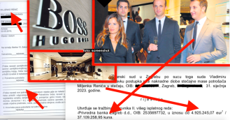 Gazda bivšeg hrama luksuza, zagrebačkog Hugo Bossa, Miljenko Renić, skončao u osobnom bankrotu bez ikakve imovine, samo Privrednoj duguje 37.109.258,95 kn, a koliko tek drugima