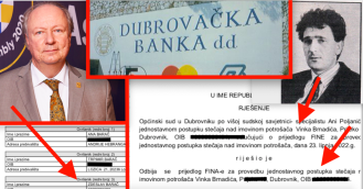 Nekad moćni HDZ-ovac i 1 od pet ortaka iz Dubrovačke banke nije uspio bankrotirati zbog duga većeg od pola milijuna, udovica i sinovi Nevena Barača godinama nisu plaćali režije