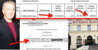 Zagrepčaninu pošlo za rukom osloboditi se 4,9 milijuna eura duga,  Privrednoj banci umjesto 37.109.258,95 kn koliko duguje platit će samo 3.605 eura