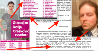 Dalija Orešković nazvala Plenkovića Hitlerom a ona je na svoju listu na  izborima 2021. stavila nasilnika osuđenog na kaznu zatvora koji je bio i donator Pametno